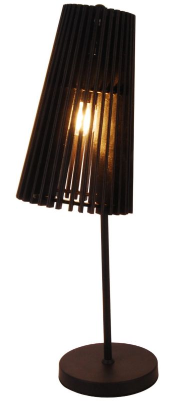Lampa stołowa Candellux Osaka czarna 1 x E27 x 40W IP20 wym: 55 x 16 x 21 cm drewno - 1 szt.