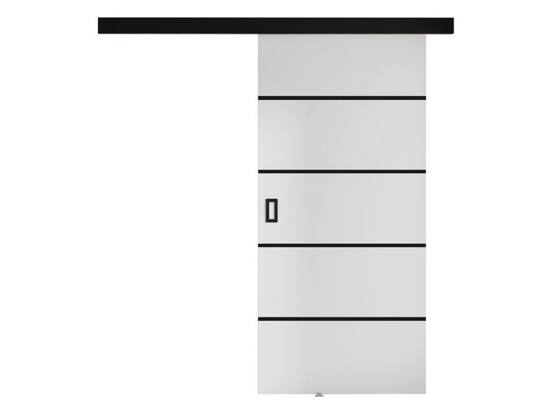 Drzwi przesuwne wewnętrzne MIRJAN 24 Werdi Plus 80 + samodomykacz biały 1 kpl.