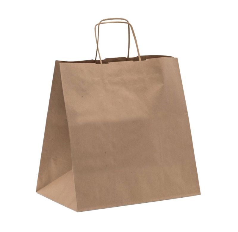 Pakiet - Torba Neopak 340x200x330 BRĄZOWA GŁADKA 10 szt.