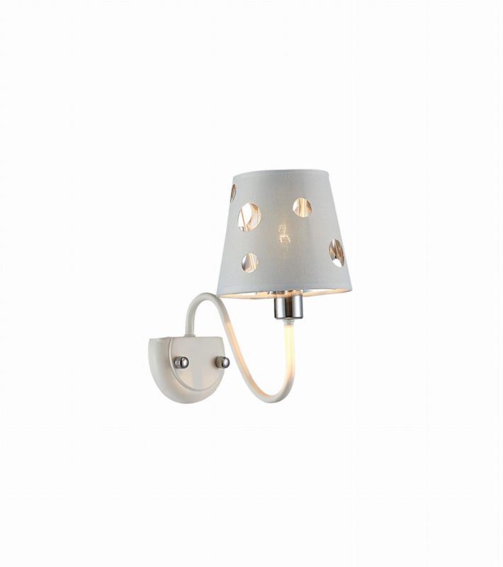 Kinkiet ścienny Candellux Batley biały 1 x E14 x 60W IP20 wym: 25,5 x 15 x 27 cm - 1 szt.
