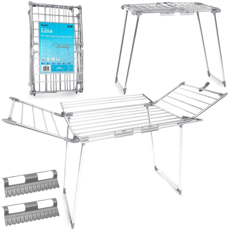 Suszarka na pranie Massido 22m stojąca składana do ubrań stal 1szt.
