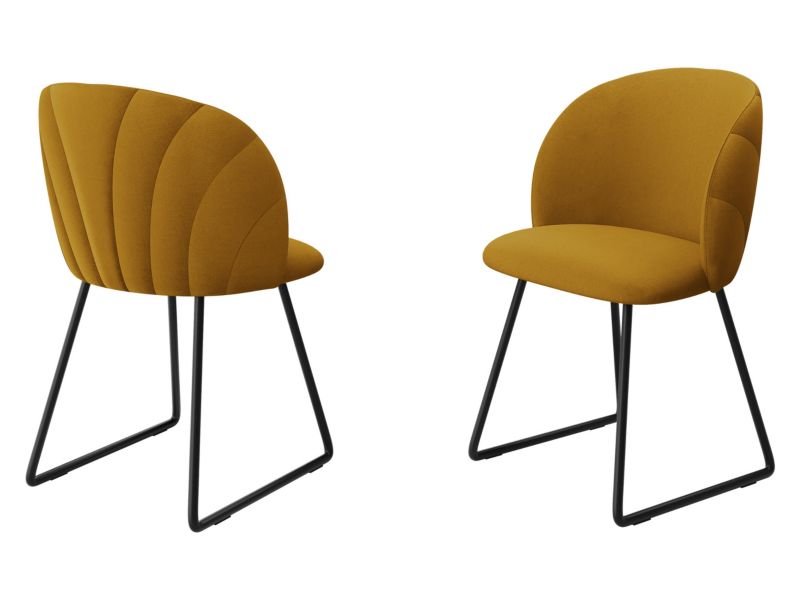 Krzesło MIRJAN 24 tapicerowane K99 M musztardowy 1 szt.