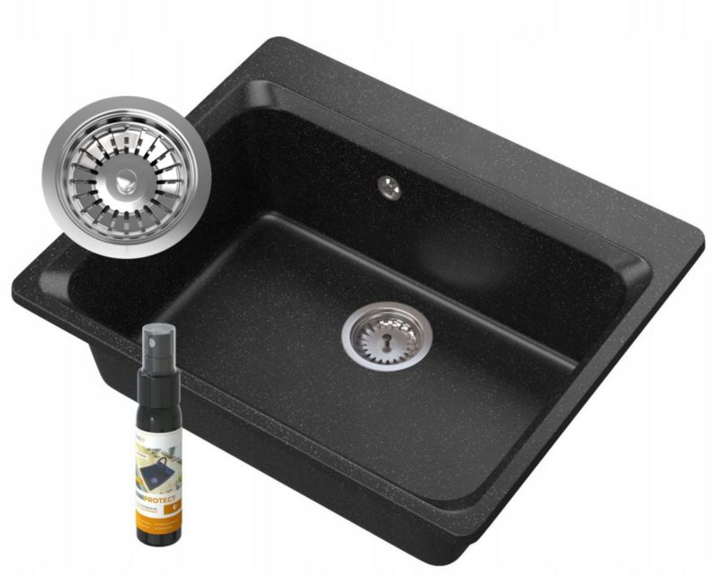 Zlewozmywak Granitowy Zante Granitan Głęboki Syfon 1kpl.