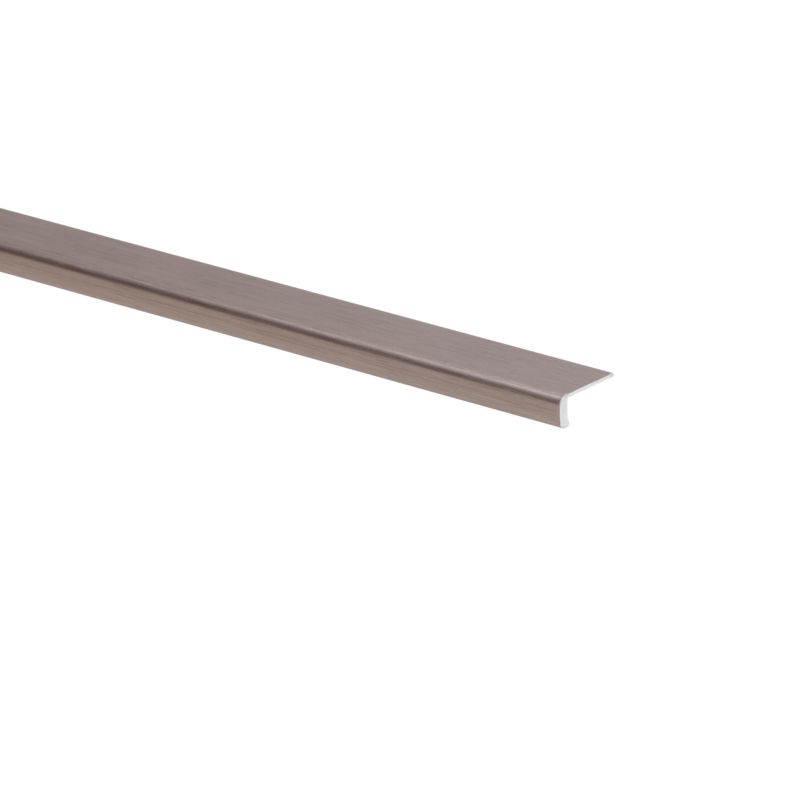 Profil krawędziowy aluminiowy szczotkowany 1000 x 18 x 3 x 1 mm tytan