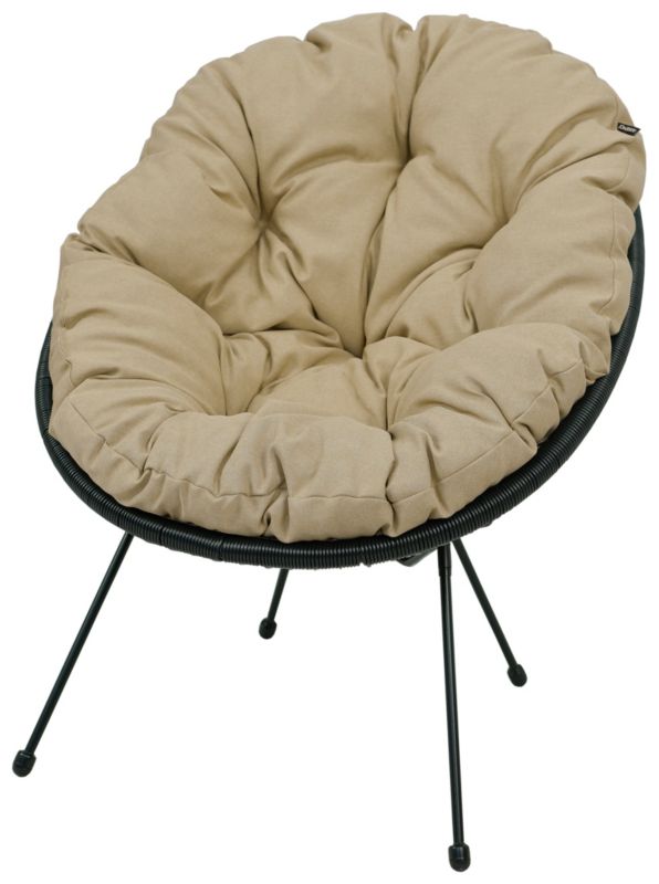 Poduszka na fotel żyłkowy AMPO beżowy melanż 1 szt.