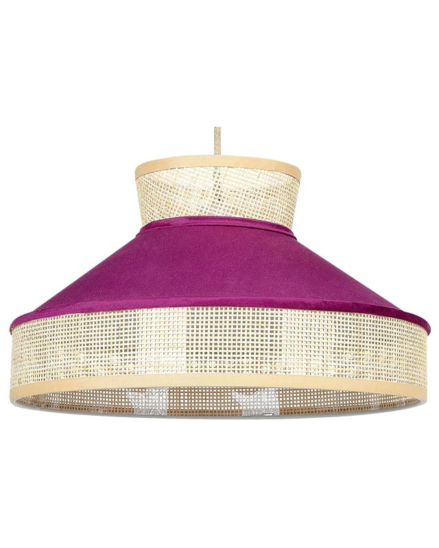 Lampa wisząca Batali Rattan Fuksja 1 szt.