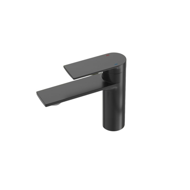 Bateria umywalkowa niska Granitan cabo czarna kran do umywalki 1 szt.