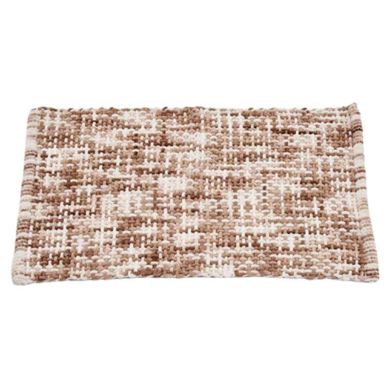 Dywanik Łazienkowy Berilo Beżowy Miękki 80X50 Cm 1 Szt.