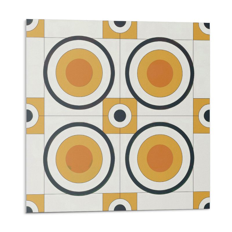 Kafelki samoprzylepne Wallfluent 30x30 cm Geometria prostokątów i kół 9 szt.