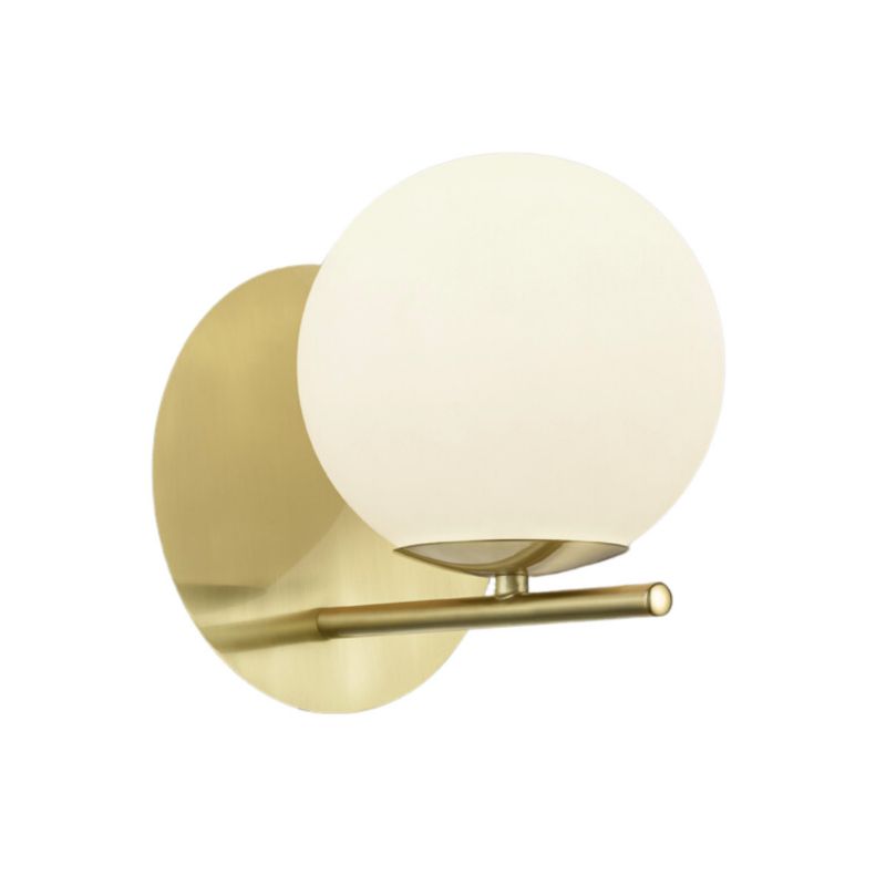 Kinkiet ścienny Trio Pure mosiądz-złoty-biały 1 x E14 x IP20 wym: 20,6 x 18 x 18 cm - 1 szt.