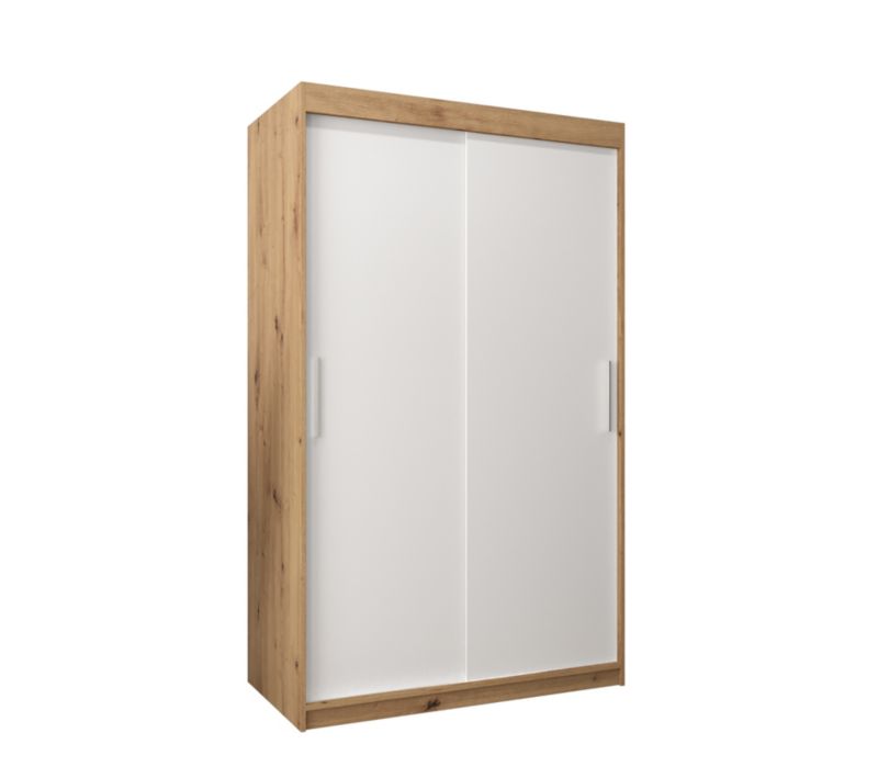 Szafa przesuwna Garderoba Abiks Tokyo 120 artisan + biały 1 szt.