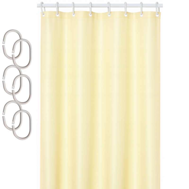 Zasłona prysznicowa Estiva tekstylna 150x200 kremowa 1 szt.