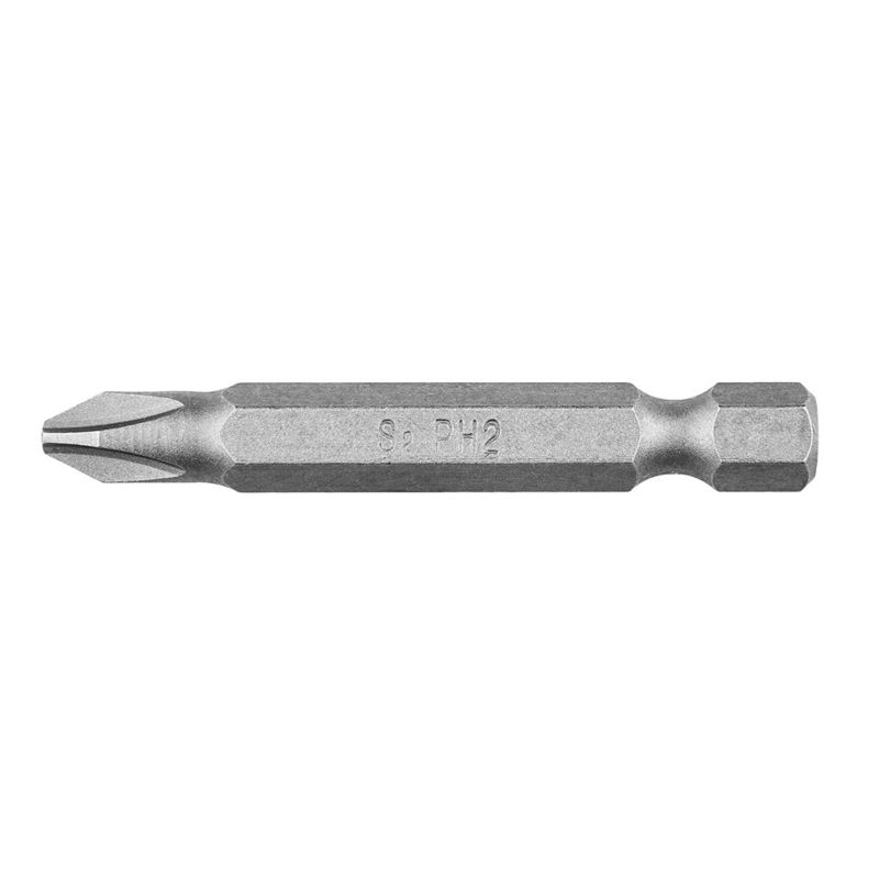 Końcówki wkrętakowe GRAPHITE PH2 x 50 mm, 10 szt., wykonane z wytrzymałej stali S2 1 kpl.