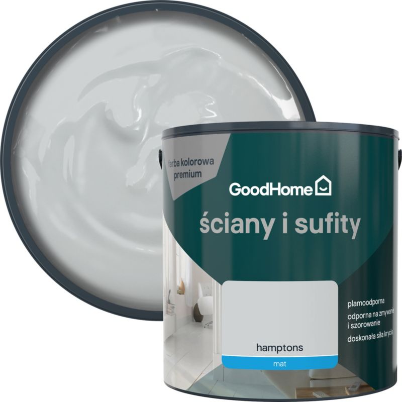 Farba plamoodporna GoodHome Premium Ściany i Sufity hamptons 2,5 l