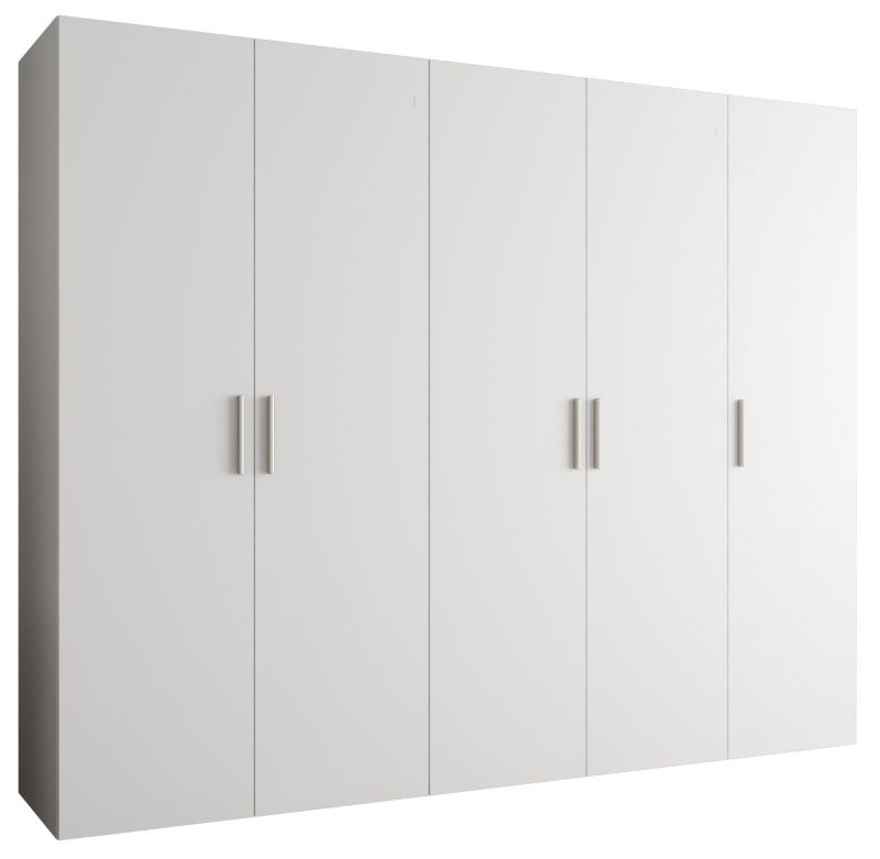 Szafa uchylna Abiks BARI 1 250 wys. 202 cm Biały + u. Srebrny 1 szt