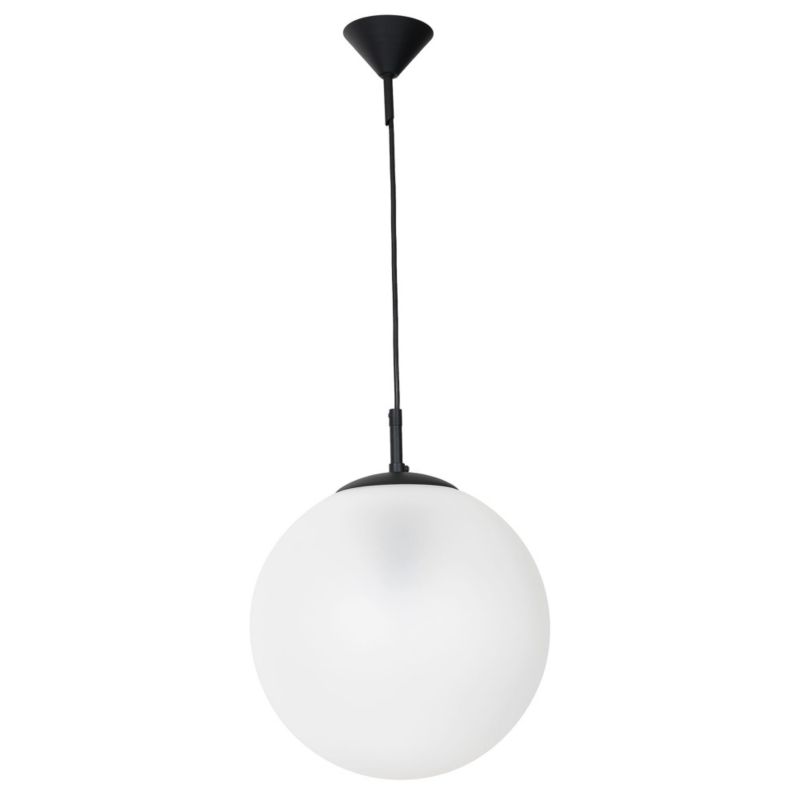 Lampa sufitowa wisząca Aldex Globus czarno-biała wym: 90 x 30 x 30 cm 1xE27 x 60W 1 szt.