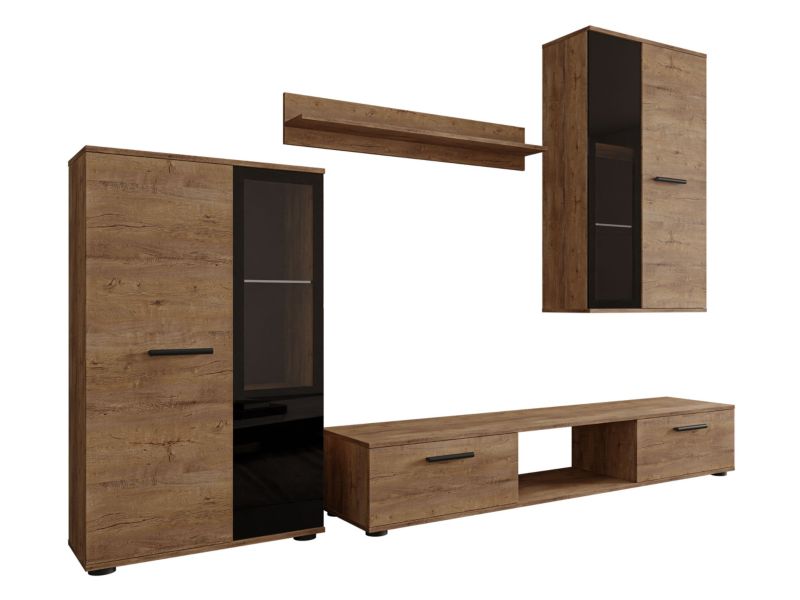 Meblościanka MIRJAN 24 Salsa dąb lefkas 1 kpl.