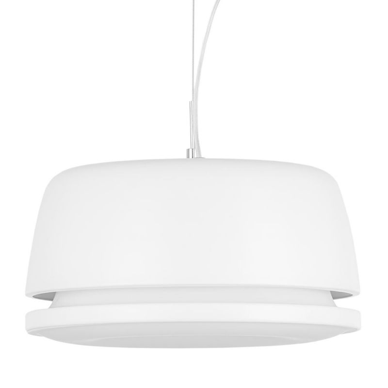 Lampa sufitowa wisząca Italux Miranda 9953 biała nowoczesna wbudowany LED 15.2W 1 szt.