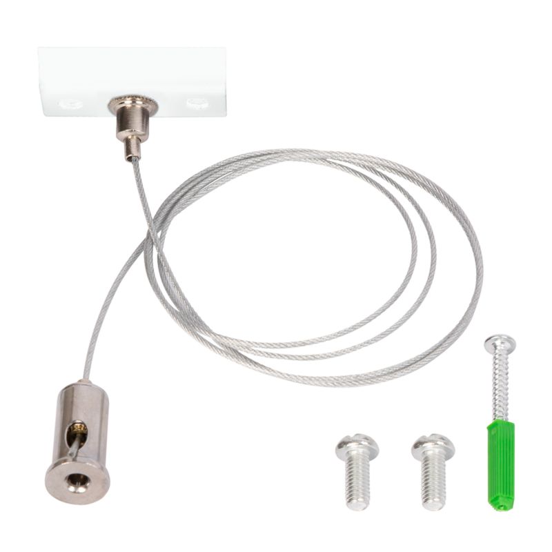 Uchwyt montażowy do szyny Milagro Track 1-obwodowy biały