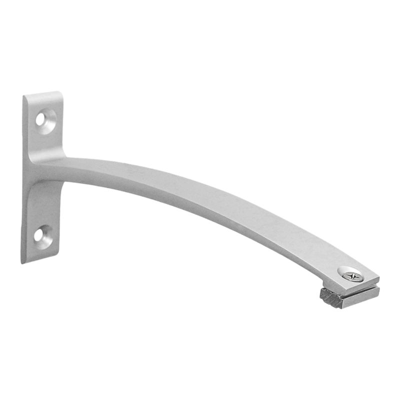 Wspornik ścienny pojedynczy GoodHome Trikala inox 18 cm