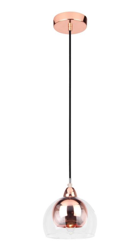 Lampa sufitowa Lampex Dex miedziano-przezroczysty wym: 80 x 16 x 16 cm 1xE14 x 40W 1 szt.