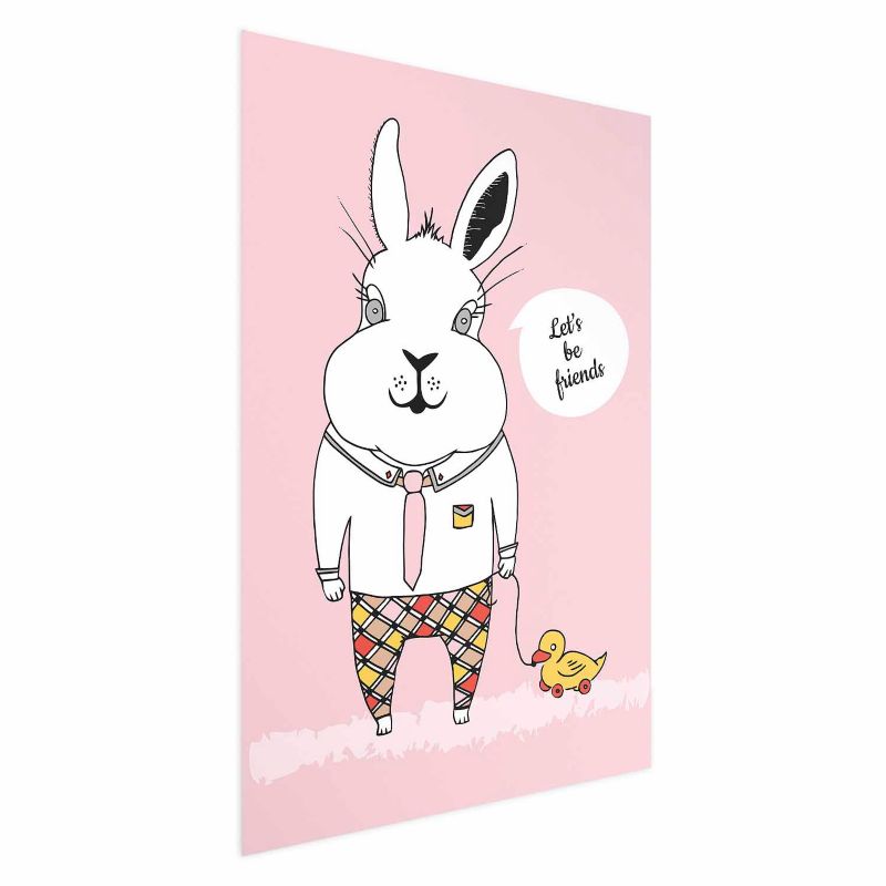 Plakat Artgeist Przyjaciel królika 60x90 cm bez ramy 1 szt