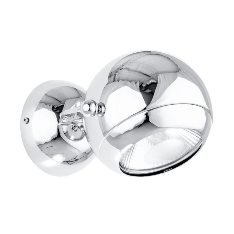 Kinkiet ścienny Italux Sferio chromowany styl nowoczesny 1 x GU10 x 75W IP20 wym: 15 x 18,5 x 23 cm - 1 szt.