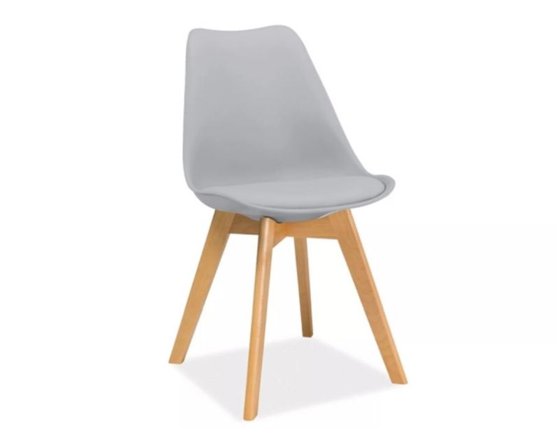 Krzesło Signal KRIS jasno szare/buk 1 szt