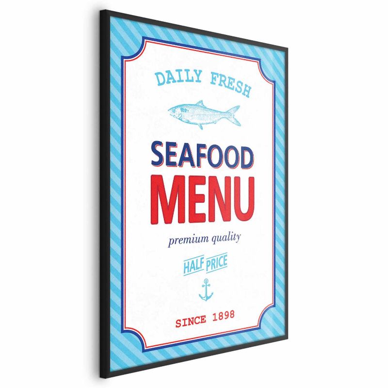 Plakat Artgeist Menu 21x30 cm z ramą czarną 1 szt