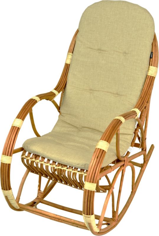 Poduszka na fotel bujany wiklinowy AMPO beżowy 1 szt.