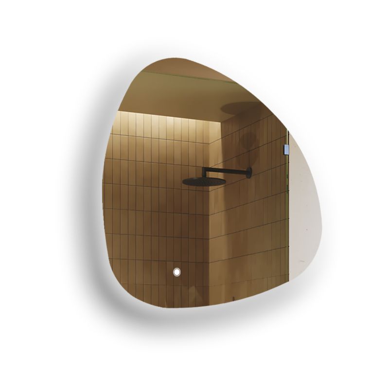 Lustro łazienkowe Artforma LED 84x84cm nieregularne LED Dual włącznik EGG221 1szt.