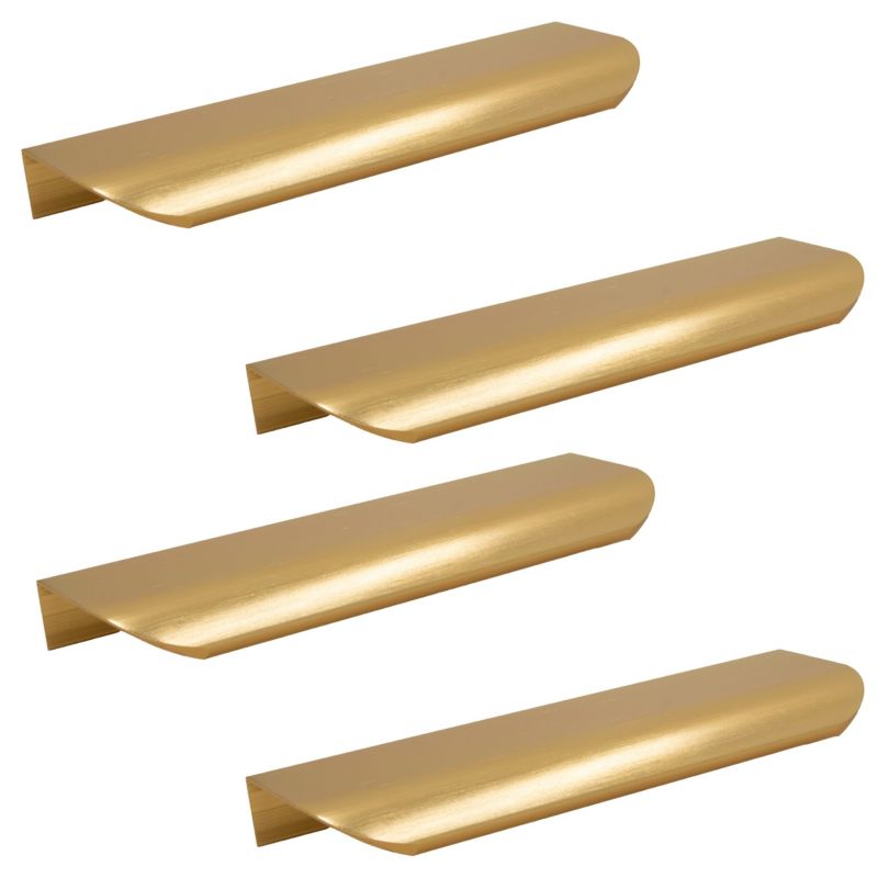 Uchwyt meblowy B&B krawędziowy 130 mm złoty szczotkowany 4 szt