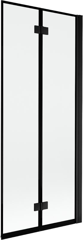 Parawan nawannowy Mexen Mist czarny 80x150 2-skrzydłowy prawy 1 szt