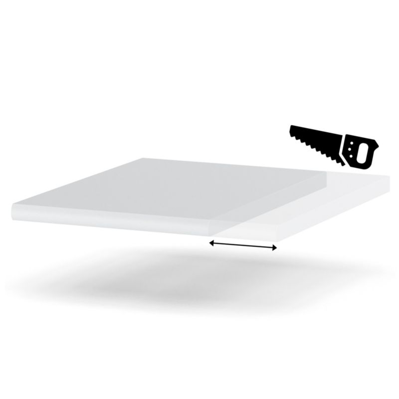 Blat Kuchenny Hurtownia-Mebli 28mm Blande 30-39 39cm Biel Arktyczna 39x60x cm 1szt.