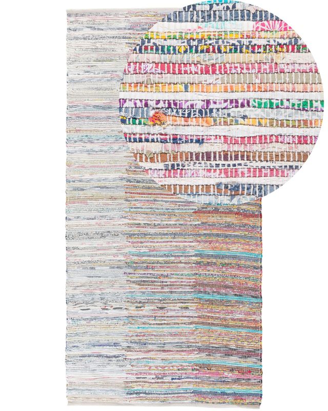 Dywan bawełniany 80 x 150 cm wielokolorowy Mersin 1 szt.
