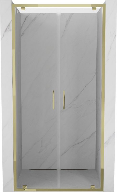 drzwi prysznicowe podwójne Mexen Exo złote 80x200 cm 1 szt.