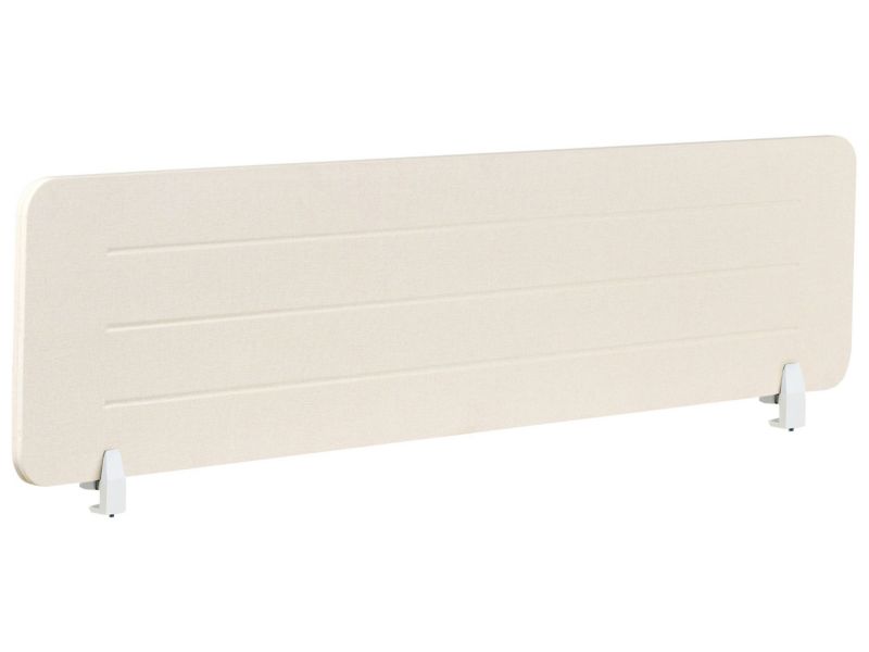 Przegroda na biurko 160 x 40 cm jasnobeżowa Ziggy 160 x 2 cm 1 szt.