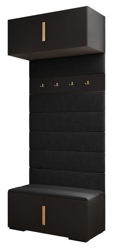 Siedzisko Abiks INOVA panele tapicerowane szer.100cm wz.1 czarny 1szt.