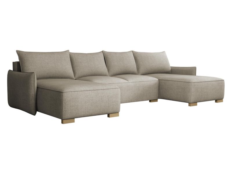 Narożnik z funkcją spania MIRJAN 24 Focus U chłodny beż 1 szt.