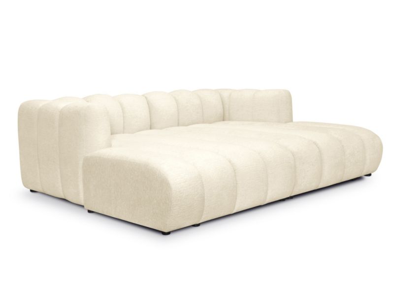 3-osobowa kanapa modułowa LaMiaSofa NAPOLI z tkaniny szenilowej 179x226 cm jasny beż 1 szt.