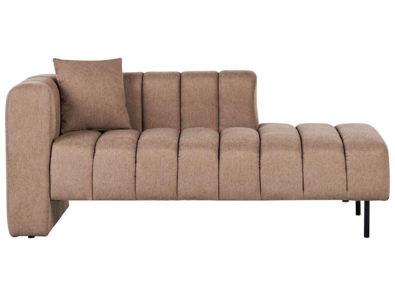 Szezlong lewostronny brązowy Lannils 1 szt.