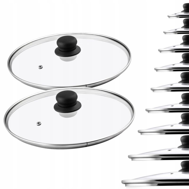 Pokrywka KADAX Szklana 30cm Żaroodporna Uniwersalna 2szt