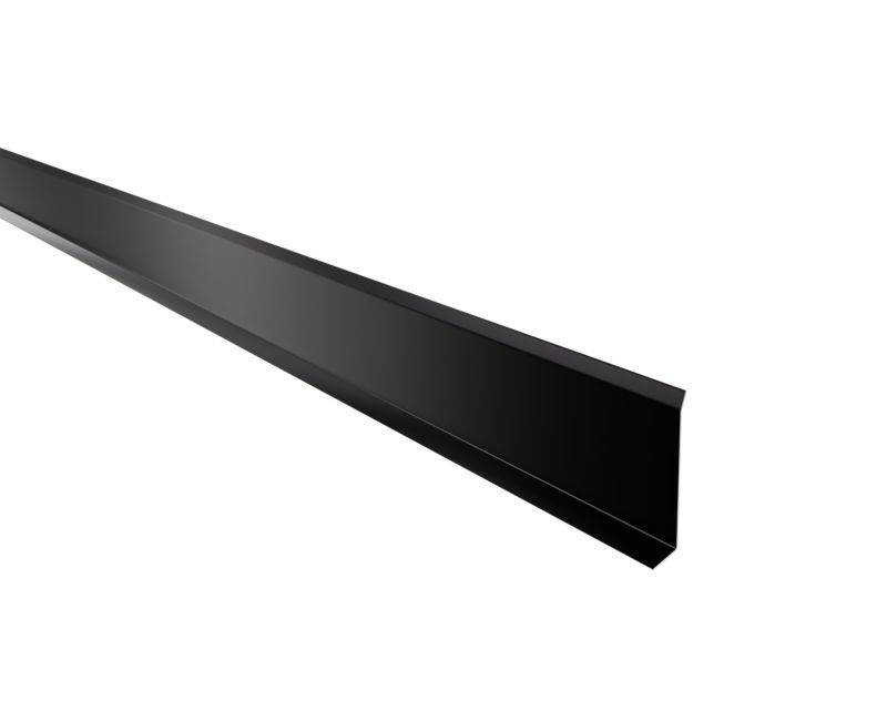 Listwa przypodłogowa F Lambro cokół stalowy czarny mat RAL 9005 6cm x 270cm 1 szt.