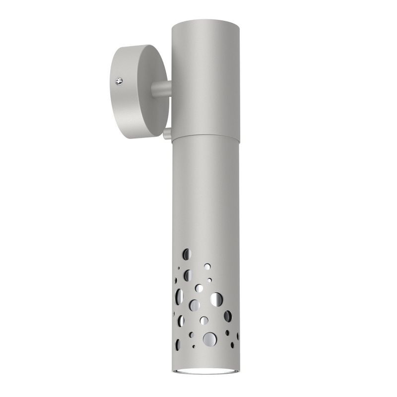 Kinkiet ścienny Luminex Altro Buble jasnoszaro-chromowany styl nowoczesny 1 x GU10 x 8W IP20 wym: 30 x 8 x 10,5 cm - 1 szt.