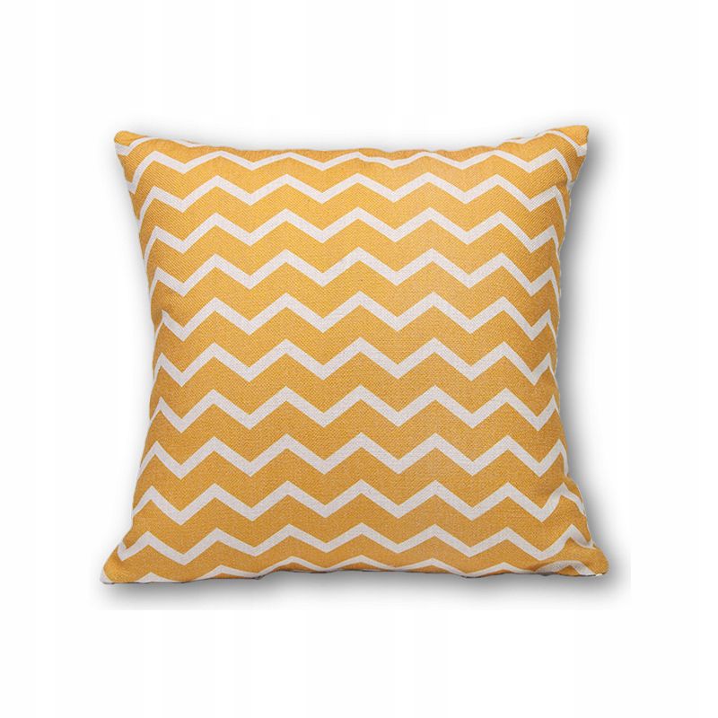 Poduszka dekoracyjna MoodMe na meble ZigZac Yellow 45x45 1 szt
