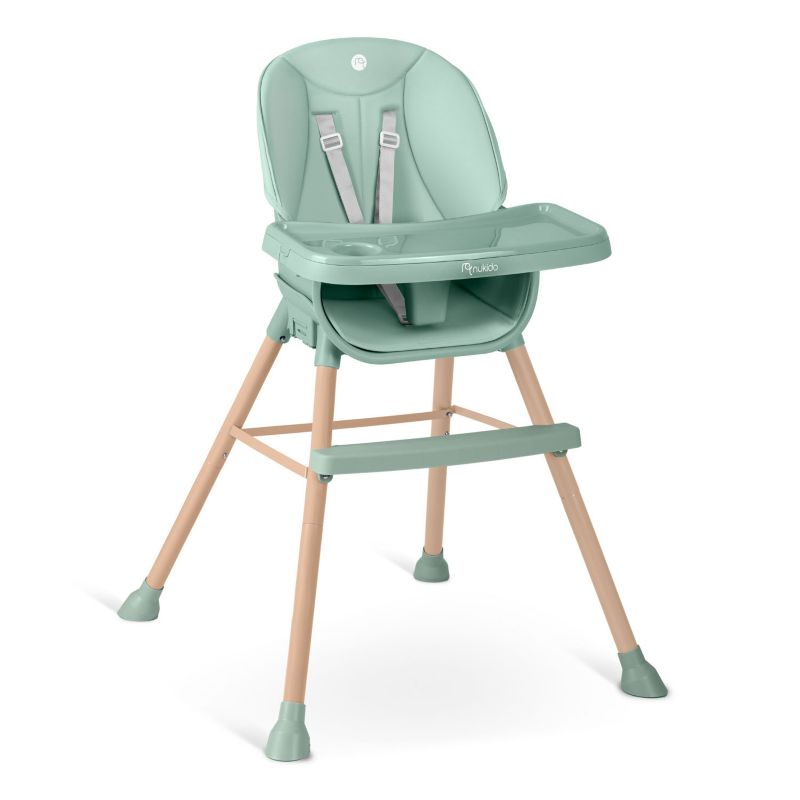 Krzesełko do karmienia Nukido Tilo regulowane fotelik 3w1 zielone 1szt.
