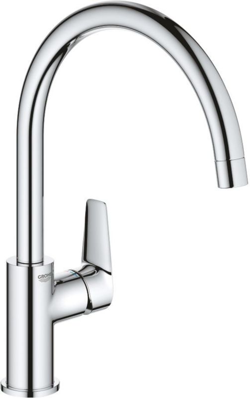 Bateria kuchenna Grohe Start Edge, Stojąca, Chrom, Wysoka wylewka, 360 obrót, 1 szt.