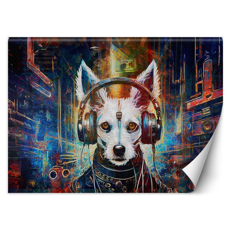Fototapeta Feeby Pies w słuchawkach Abstrakcja 250x175 1 szt