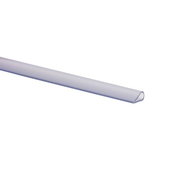 Profil zaciskowy PVC 1000 x 15 x 5 x 1 mm transparentny