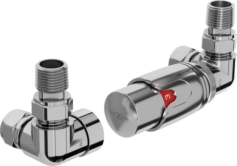 Zestaw termostatyczny osiowy Mexen G00 chrom W903-900-01 1 szt.